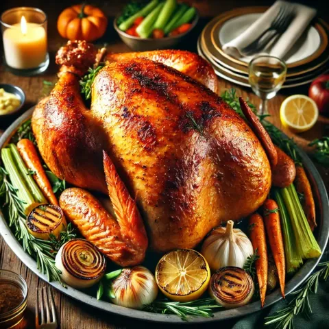 Pavo asado con mantequilla de hierbas: guía paso a paso