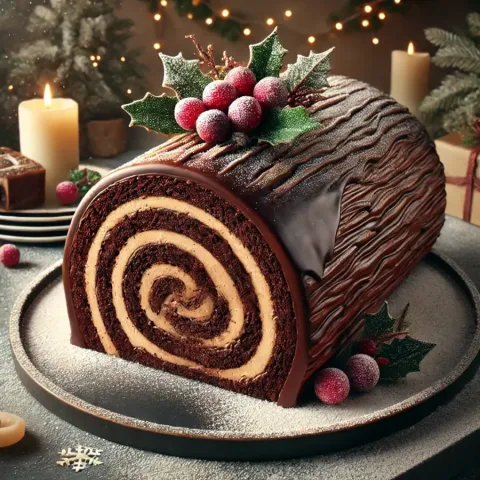 Das ultimative Rezept für Schokoladen-Weihnachtsbaumstammkuchen