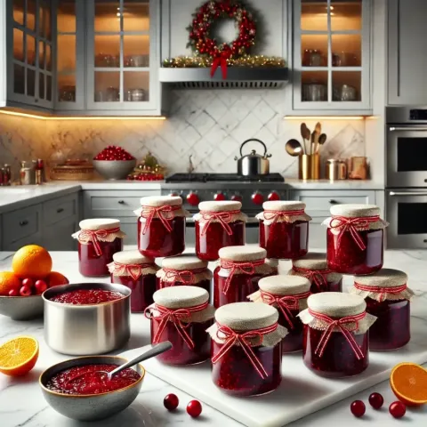 Recette de la meilleure confiture de canneberges de Noël
