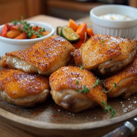 Cuisses de poulet au four