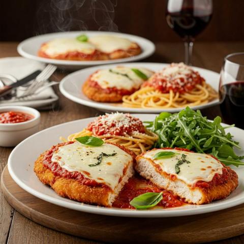 Hähnchen Parmesan – Knusprig, Zart und Perfekt Überbacken