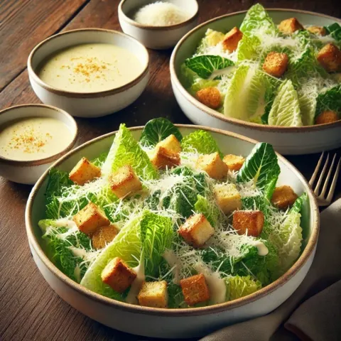 Classic Caesar Salad with Homemade Dressing