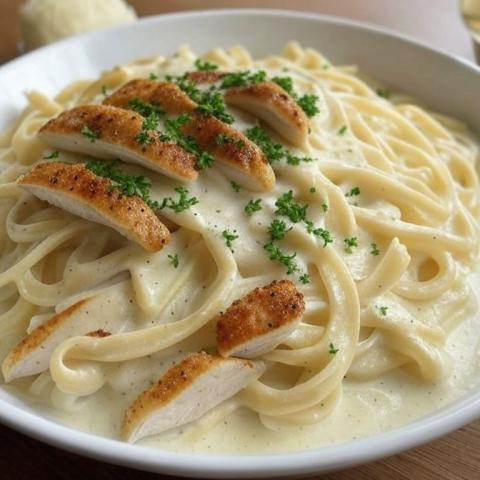 Recette Facile de Poulet Alfredo