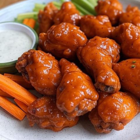 Easy Chicken Wings with Buffalo Sauce