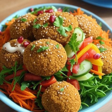 Ricetta Facile di Falafel Bowl con Verdure Fresche