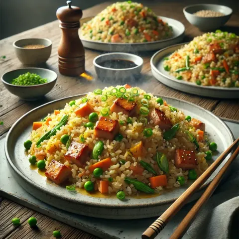 Arroz frito hibachi