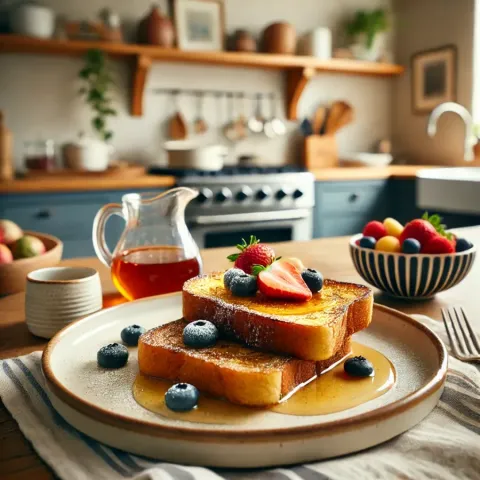 Homemade French Toast: Crispy and Custardy