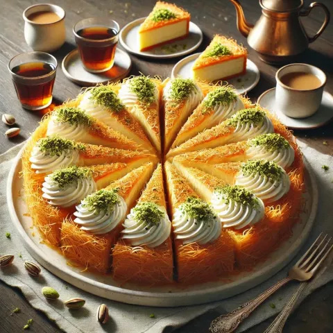 Kunafa se smetanovou náplní: Perfektní blízkovýchodní dezert