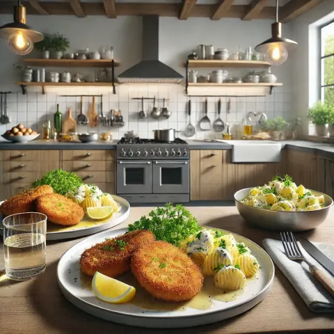Original Wiener Schnitzel mit Kartoffelsalat