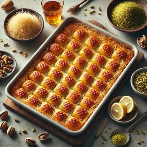Recept na dezert Kadaif: Nejlepší pochoutka z křupavých nudlí