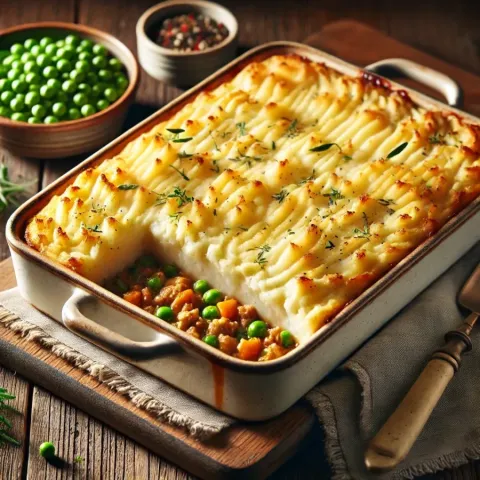 Traditional Shepherd’s Pie with Lamb and Veggies