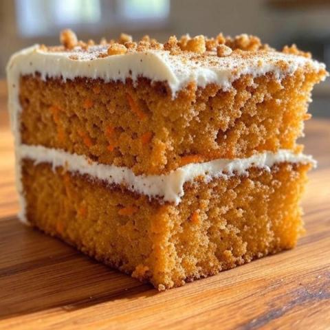 Gâteau aux carottes avec glaçage au fromage à la crème