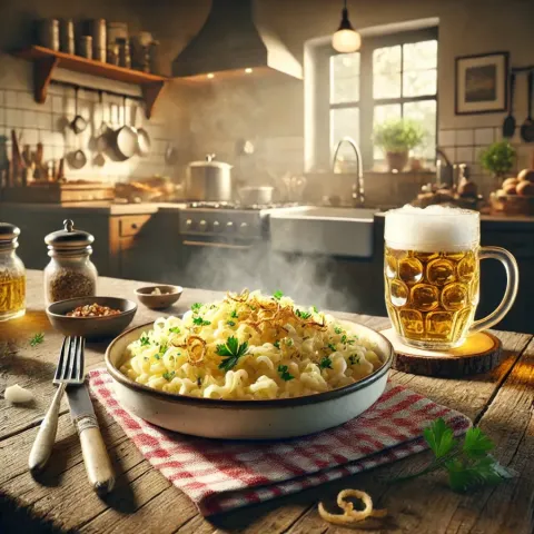 Receta tradicional de spaetzle alemán