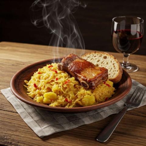 Sočna kisla repa z mesom – preprost domač recept