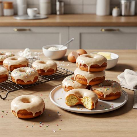 Recept på amerikanska bakade donuts