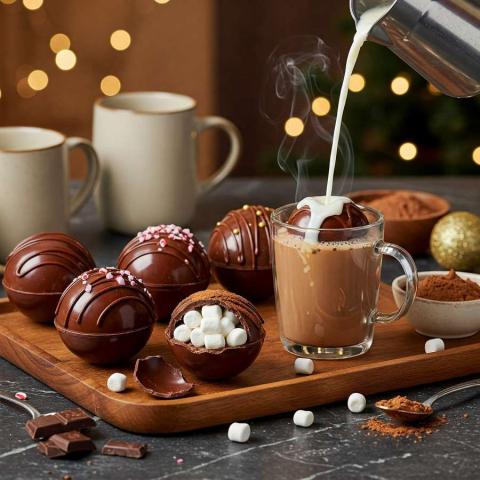 Comment préparer des bombes de chocolat chaud maison – recette facile