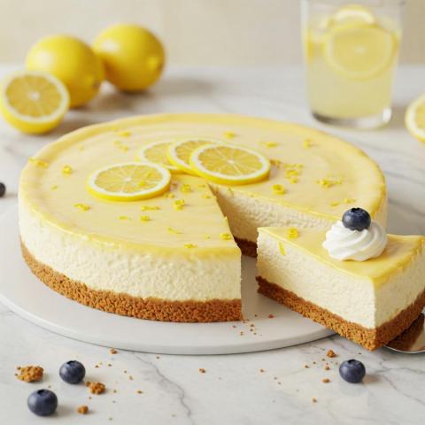 Cheesecake al Limone Classico – Delizia Cremosa