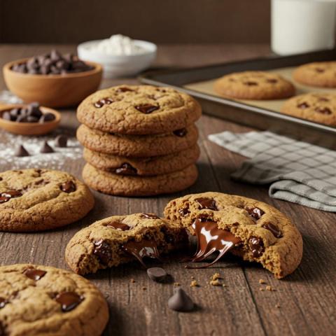 La migliore ricetta dei biscotti morbidi con gocce di cioccolato