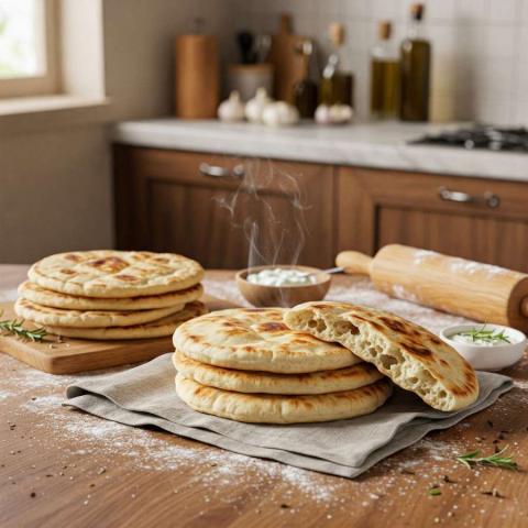 Recette de pain pita maison : Comment préparer un pain pita moelleux et gonflé