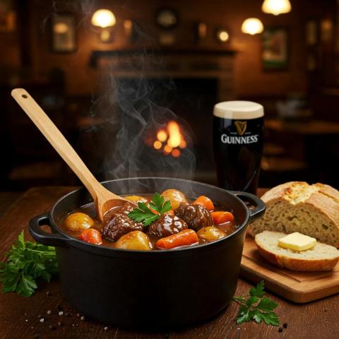 Tradycyjny irlandzki gulasz wołowy z Guinnessem – przepis