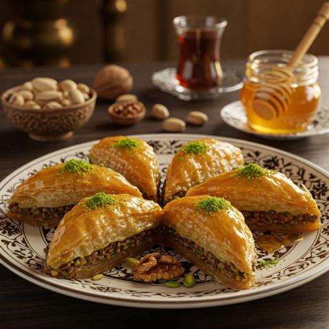 Baklava : Un dessert à base de pâte feuilletée, de noix et de miel