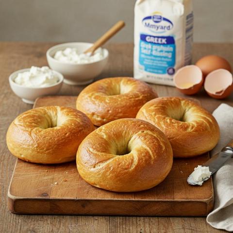 Ricetta facile per bagel proteici con 2 ingredienti