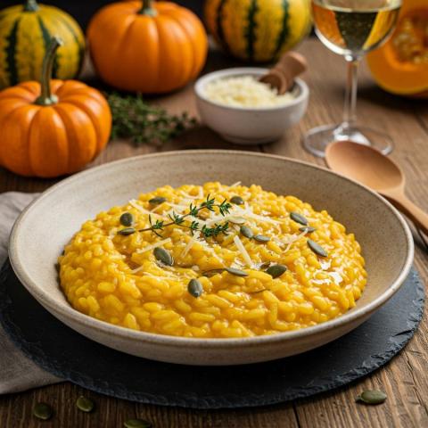 Kremowe risotto dyniowe