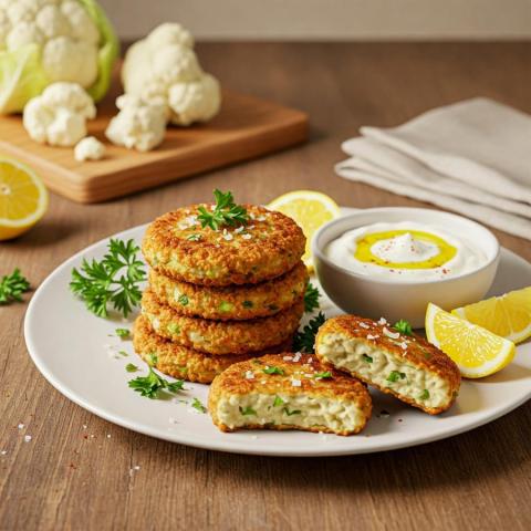 Empanadas de coliflor fritas