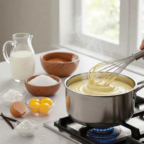 Klassische Vanillecreme für Torten Rezept