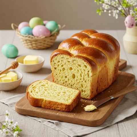 Recette de pain de Pâques facile