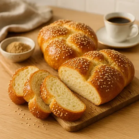 Armenisches Choereg – Süßes Osterbrot mit Mahlep und Sesam