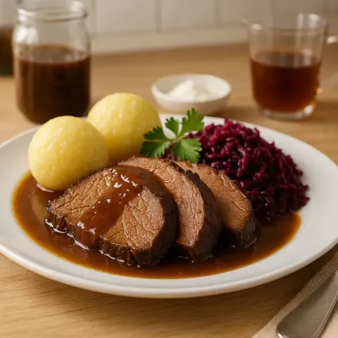 Tradisjonell tysk Sauerbraten oppskrift – Trinn for trinn guide