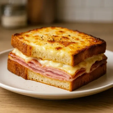 Croque monsieur – ranskalainen kinkku-juustoleipä