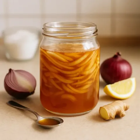 Jarabe de cebolla para la tos