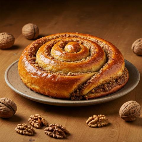 Ricetta dessert a forma di alveare con noci e miele