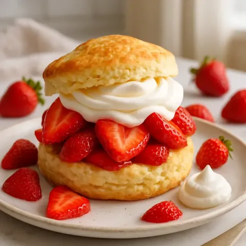 Shortcake aux fraises et crème fouettée – Dessert estival par excellence