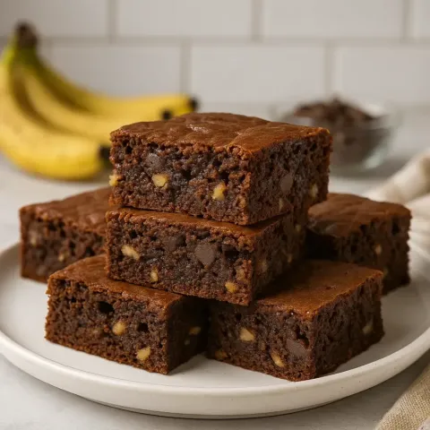 Brownies de Banana Bread – Deliciosos y húmedos