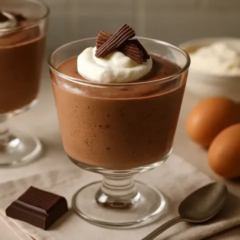 Klasyczny mus czekoladowy – przepis na mousse au chocolat