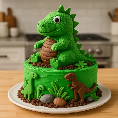 Dort Dinosaurus: Recept na nejlepší narozeninový dort pro děti