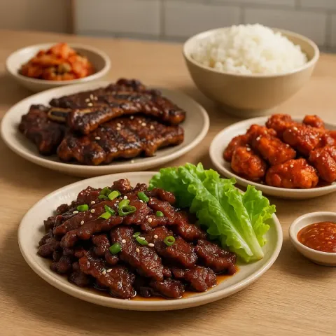 Korejski BBQ: Bulgogi, Galbi in Gochujang marinade