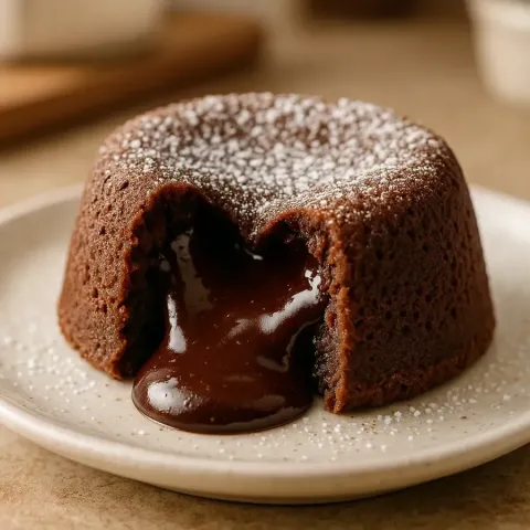 Schokoladen Lava Kuchen – Einfaches Rezept mit flüssigem Kern