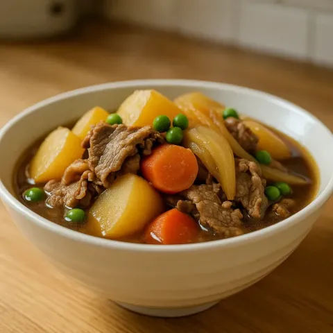Recette Nikujaga – Ragoût japonais de bœuf et pommes de terre