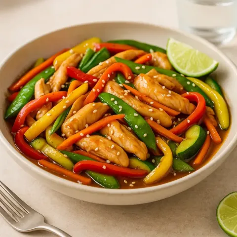 Salteado de pollo paleo – comida sin granos