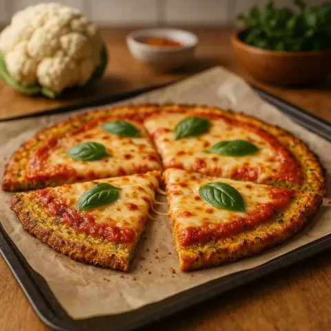 Blomkålspizzabotten – hälsosamt alternativ
