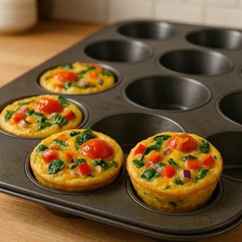 Mini frittaty w formie na muffiny – Prosty przepis na śniadanie