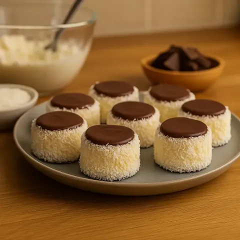 Russiske Hatter (Ruske Kape) – Balkan‑kake med kokos & sjokolade