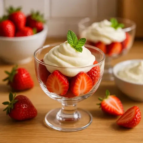 Fragole con crema al mascarpone – Dolcetto estivo facile