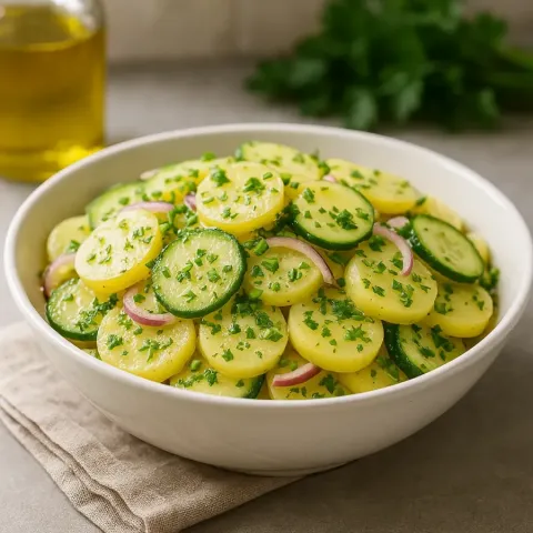 Authentic Swiss Summer Potato Salad (Härdöpfelsalat) – Easy Recipe