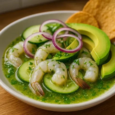 Recette d’Aguachiles – Crevettes mexicaines au citron vert et piment