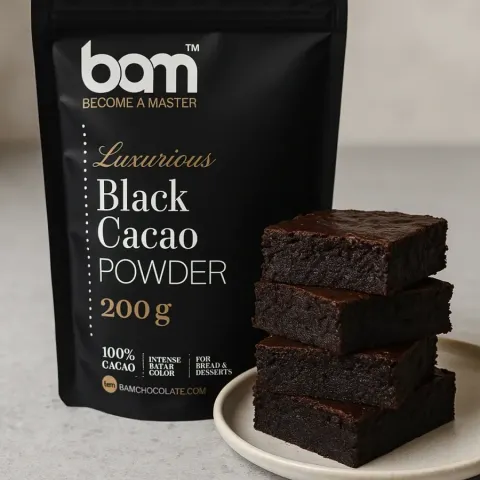 Brownie brez moke z BAM črnim kakavom – sočen & brez glutena